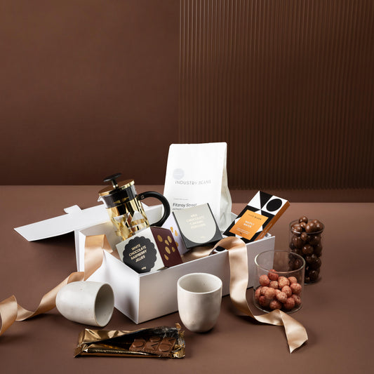 style-bundle-the-coffee-lover-corporate-gift-hamper-with-industry-beans-ground-coffee-and-plunger-and-robert-gordon-latte-mugs