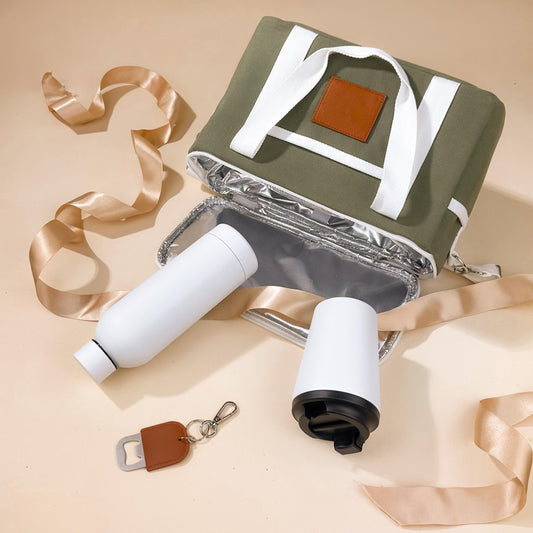 practical-executive-gifts-in-green-cooler-bag-with-drink-bottle-and-keep-cup