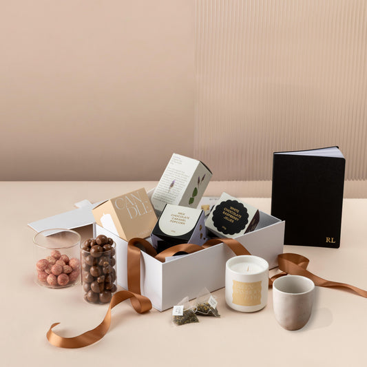 style-bundle-five-minutes-peace-luxury-corporate-gifts-with-candle-tea-and-monogrammed-journal-and-robert-gordon-ceramic-mug