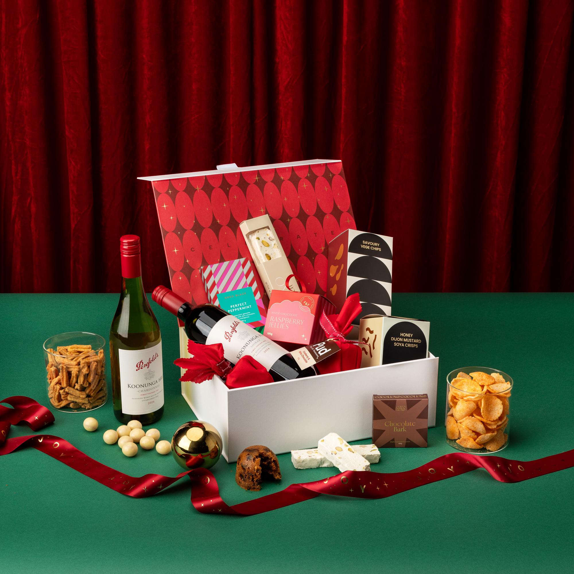 style-bundle-classic-christmas-gift-hamper-with-koko-black-and-penfolds-wine-to-share
