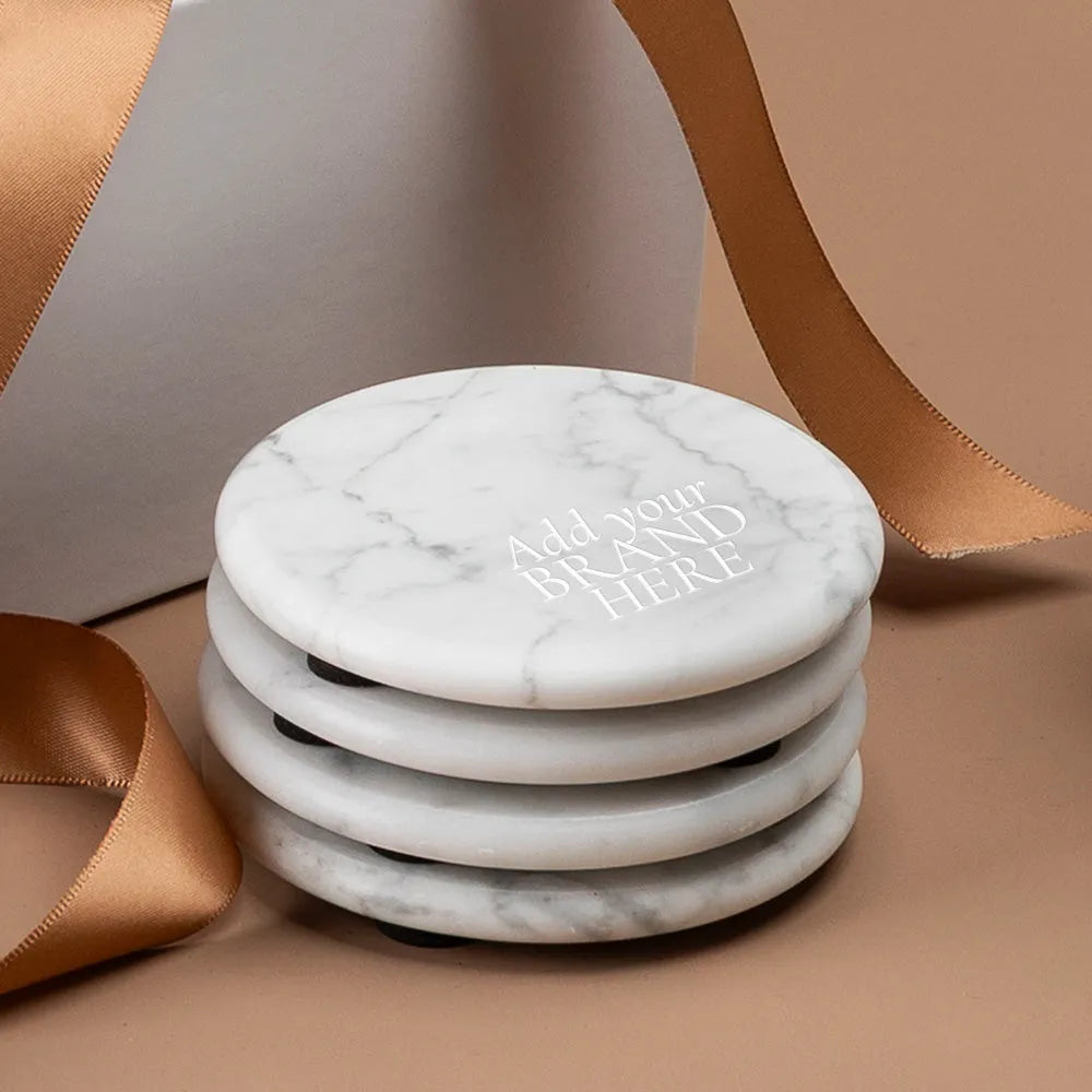 custom-branded-marble-drink-coasters-with-engraved-logo