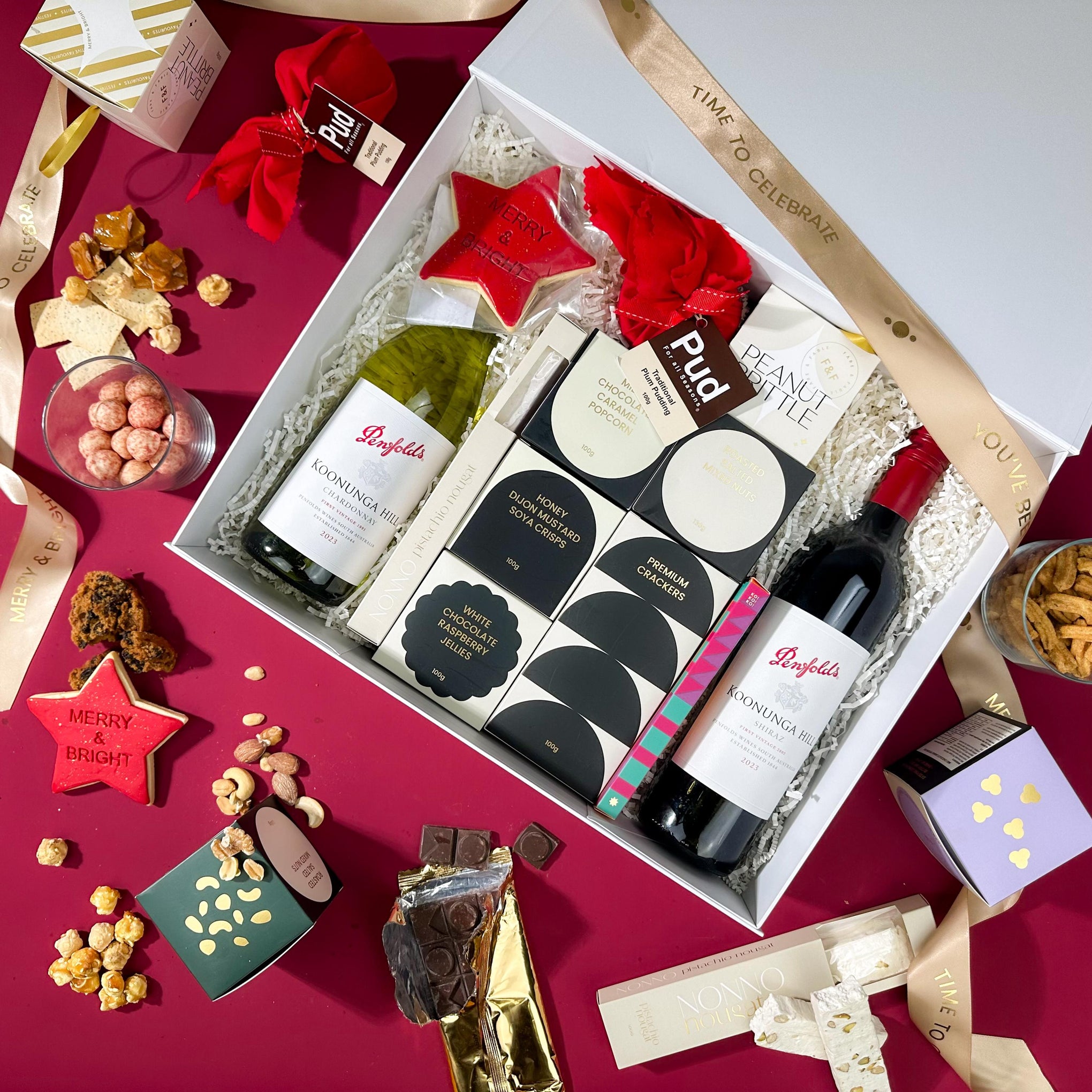 classic-christmas-hamper-full-of-xmas-treats-and-snacks-and-penfolds-wine-for-two
