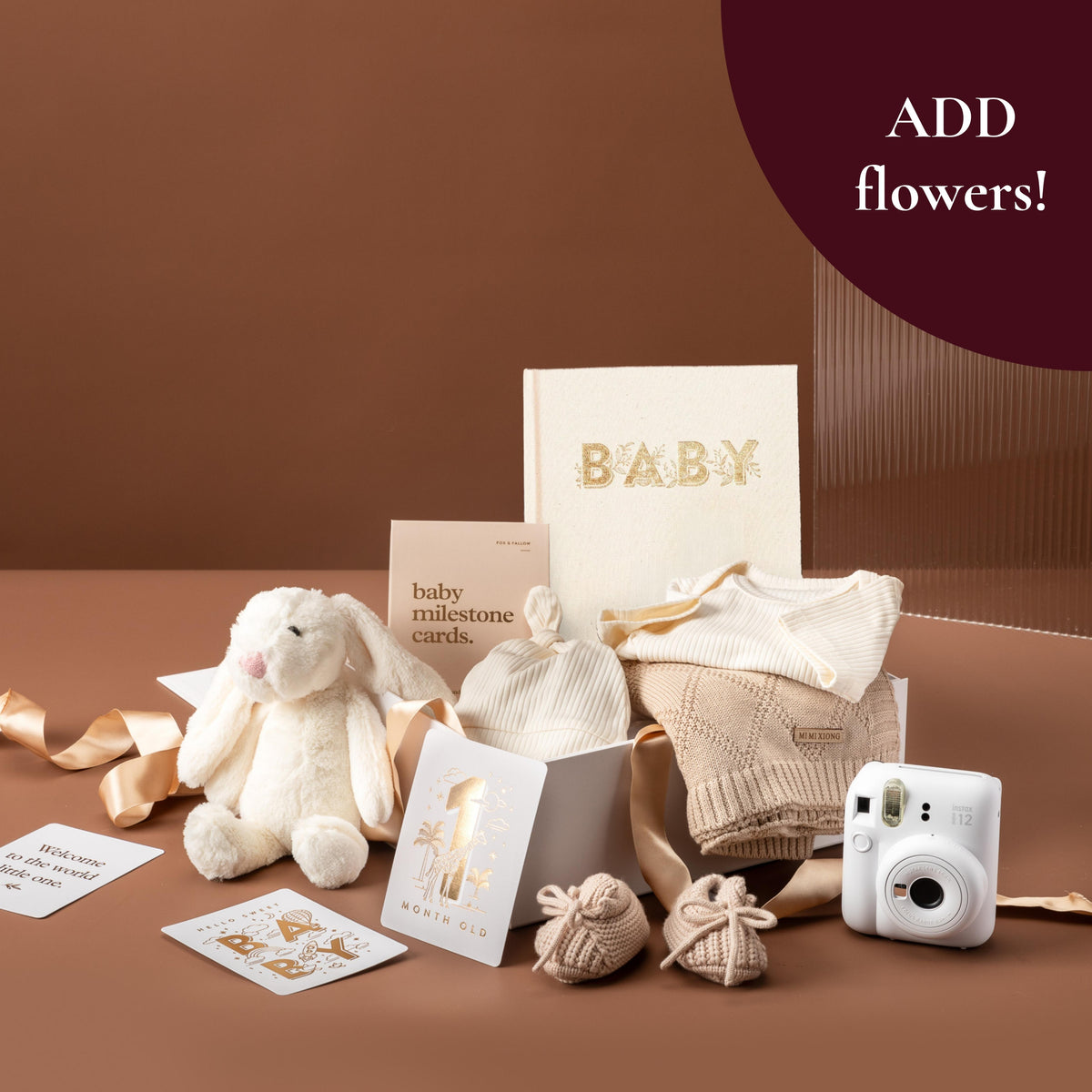 style-bundle-new-baby-gift-baby-milestone-hamper-with-instax-camera-plush-bunny