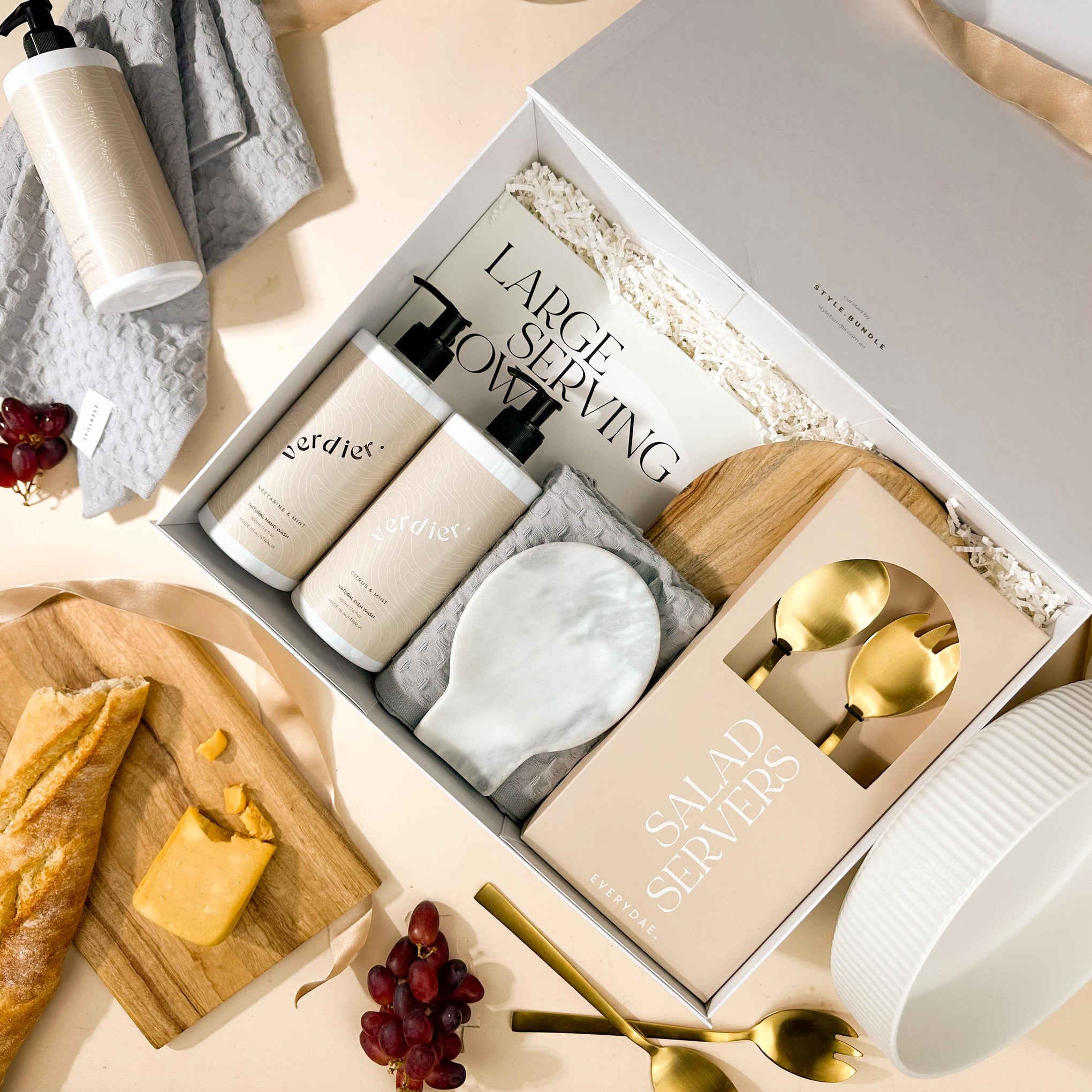 style-bundle-housewarming-gift-basket-for-new-homes-the-family-table-with-arched-wood-serving-board-and-ribbed-salad-bowl-with-hand-wash-duo-and-marble-spoon-rest