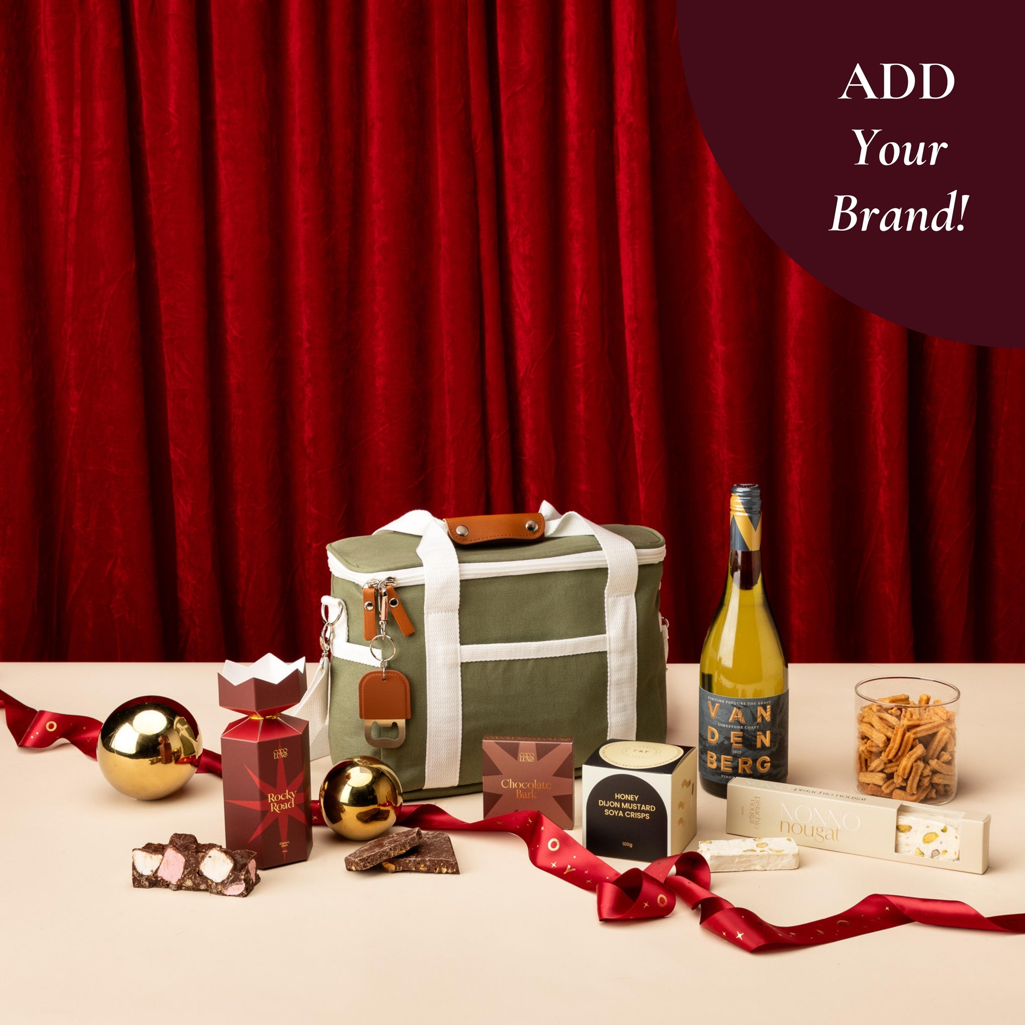 style-bundle-staff-christmas-gifts-with-green-cooler-bag-and-festive-snacks-with-wine