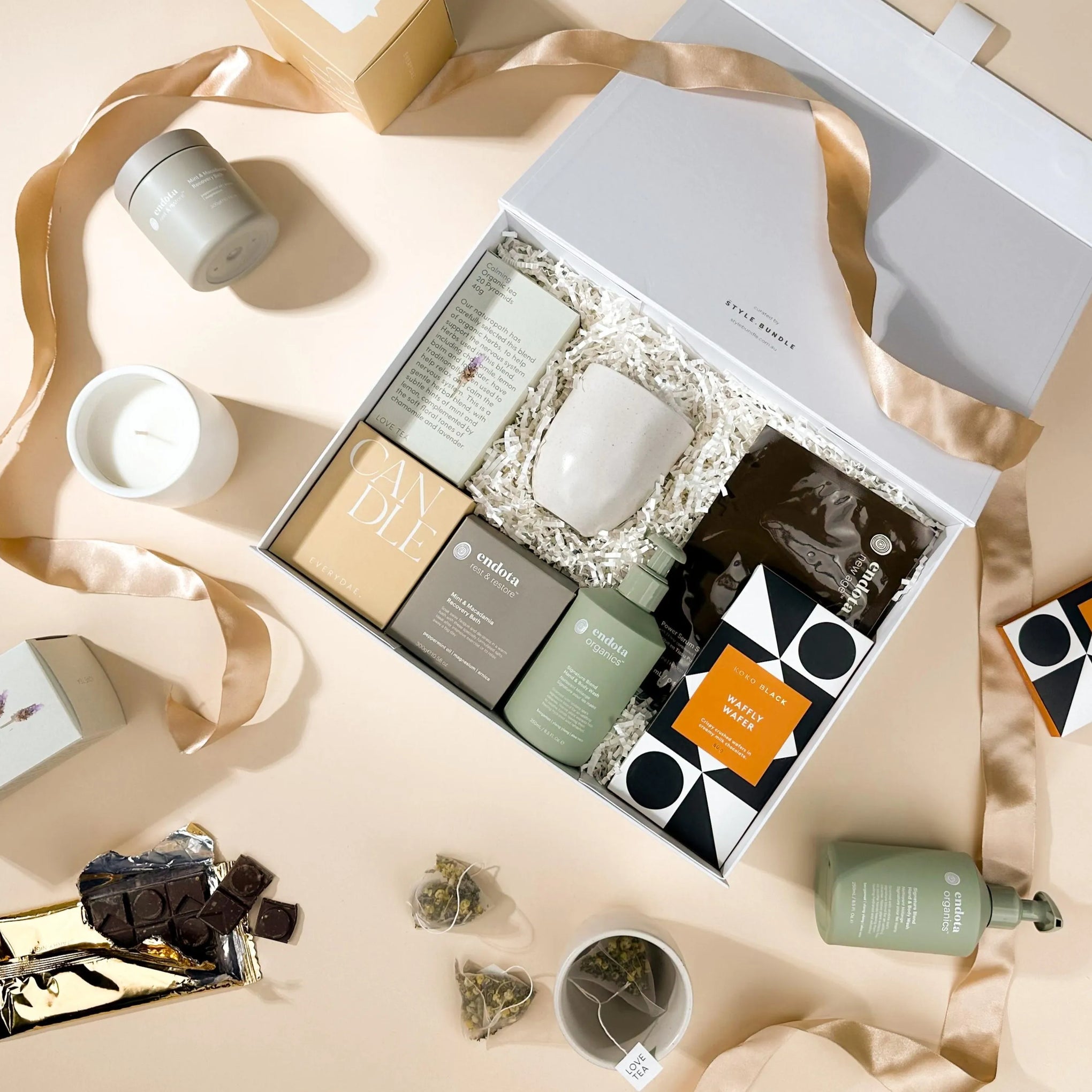 style-bundle-unique-corporate-gift-for-wellbeing-with-endota-spa-skincare-and-koko-black-chocolate