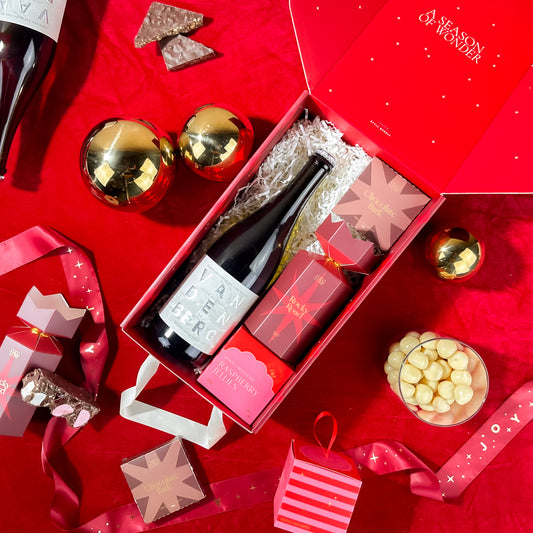 employee-christmas-gifts-under-100-with-vandenberg-sparkling-wine-and-chocolate
